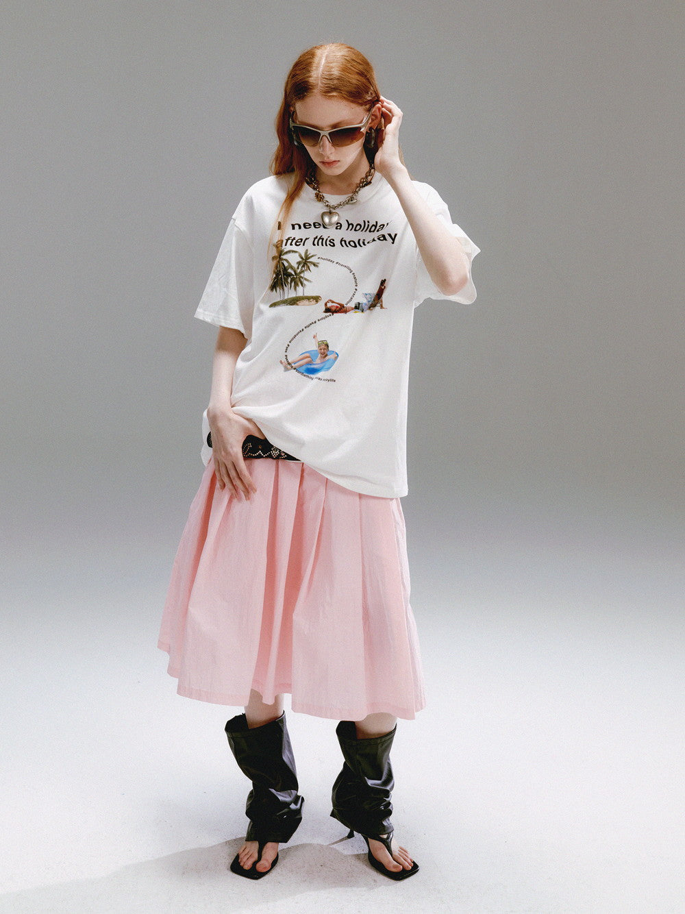 Unisex Oversize Casual Print-T-Shirt