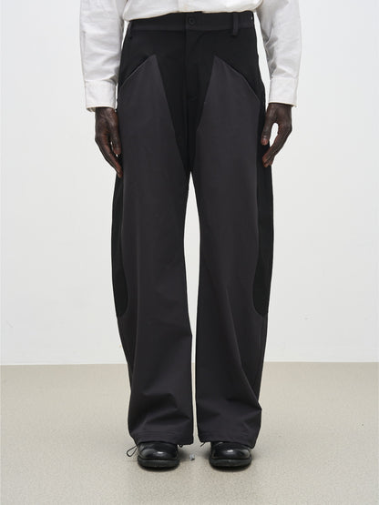 Drastring Casual Straight Plain Pants