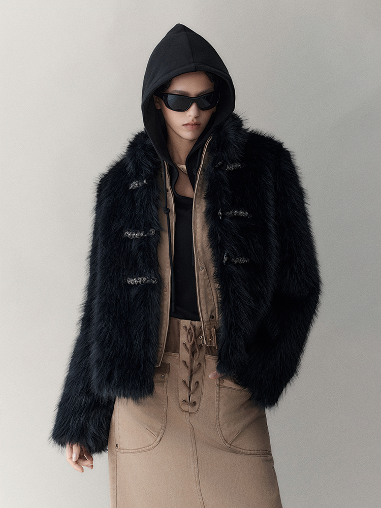 Ruxury Fluffily High-End Warm Elegant Fur-Jacket