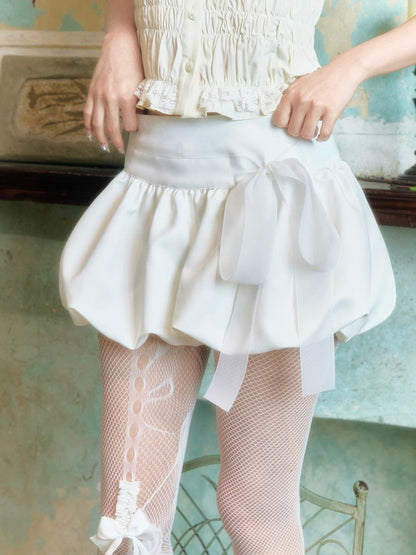 Balloon Ribbon Cute Mini-Skirt