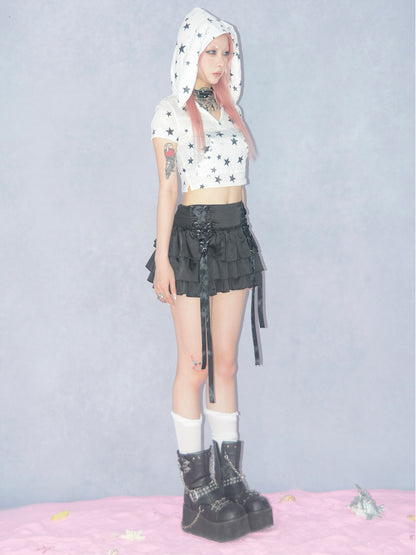 Cropped Star Casual Pop Cutsew