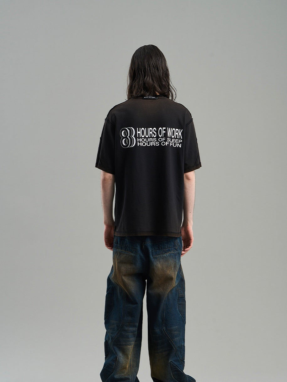 Gradation Reversible Oversize T-shirt