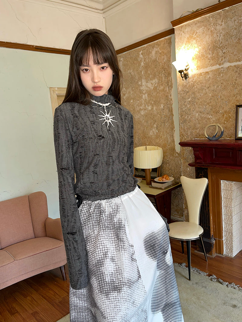 Picture animale Nichi Flare Long-Skirt