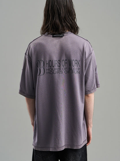 Gradation T-shirt surdimensionné réversible