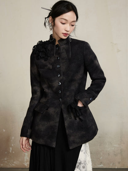 Krawatten-Dye Noble Flare China Stand-Collar-Jacke