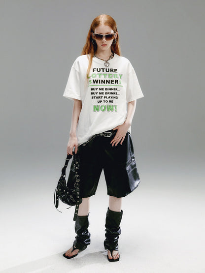 Unisex Flower Monochrome Retro Oversize Shirt