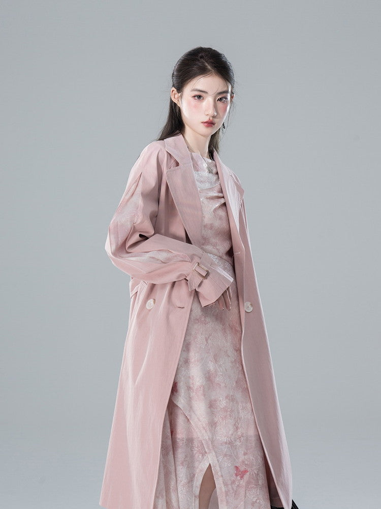 Long Classy Simple Oversize Trench-Coat