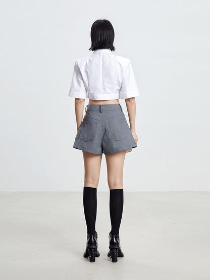 Nichi Layered Casual Short-Pants