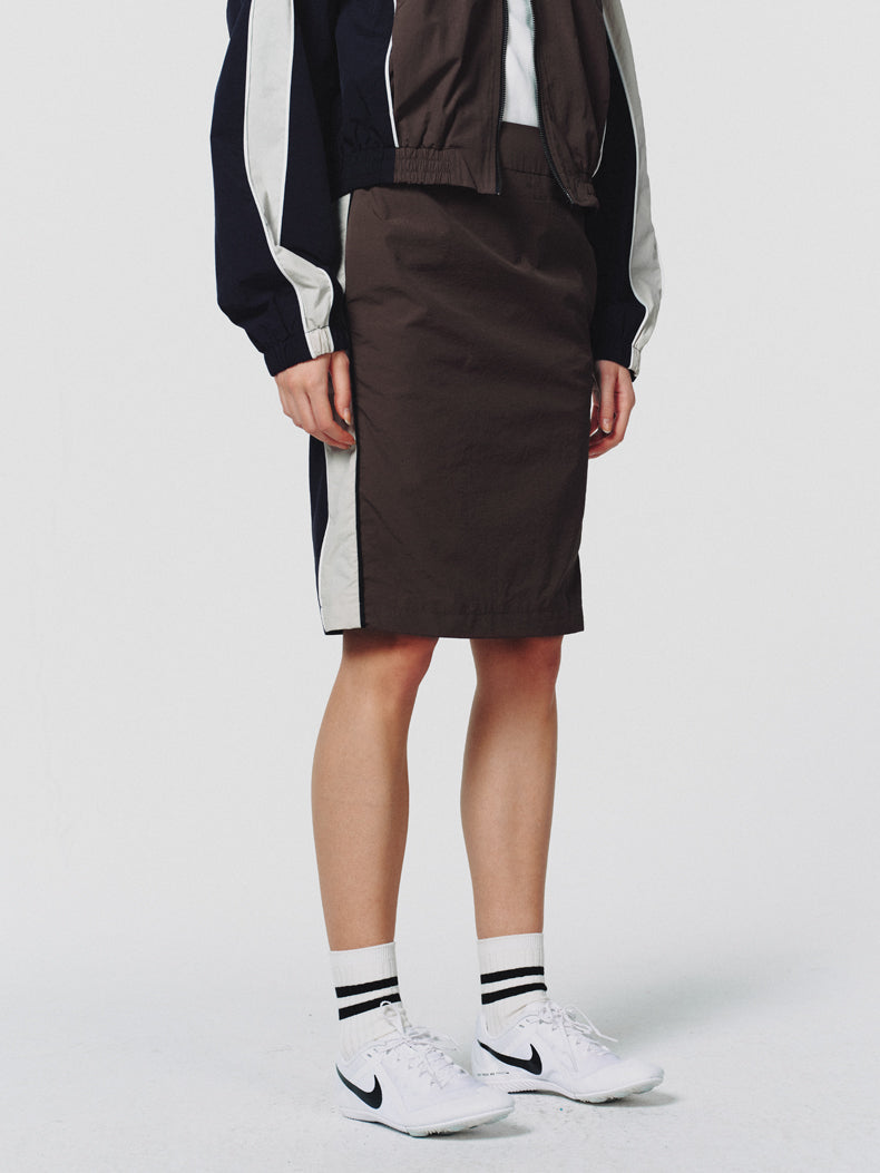 Casual Sporty Set-Up Outdoor Monotone Tops＆Skirt