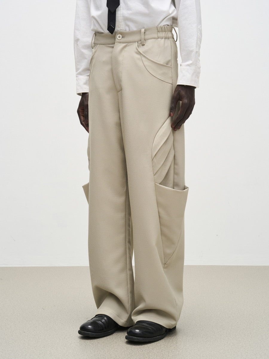 Pleats Nichi Wide Loose Casual Pants