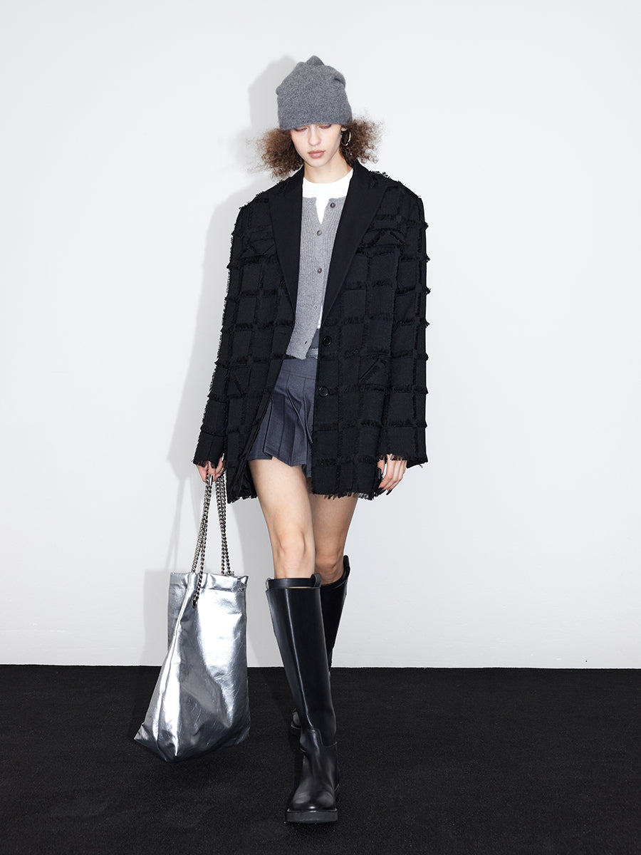 Tassel Damage Nichi Oversize Jacket