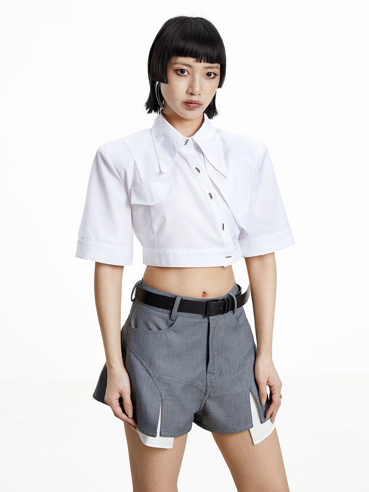 Nichi Layered Casual Short-Pants