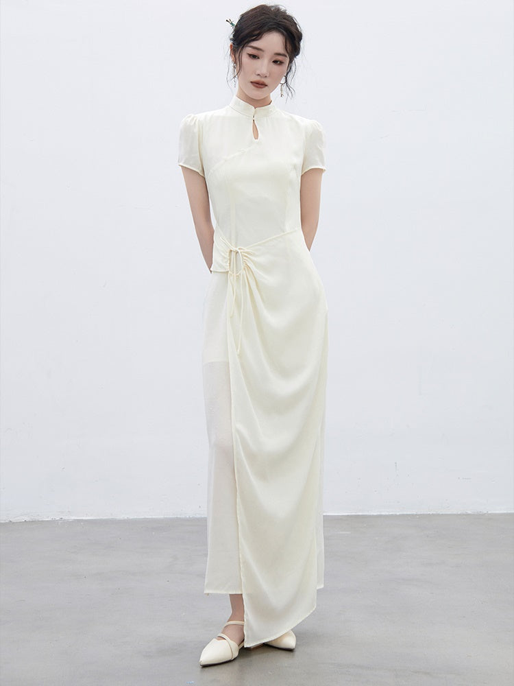 China-Dress Wrap Long Chic One-Piece – ARCANA ARCHIVE
