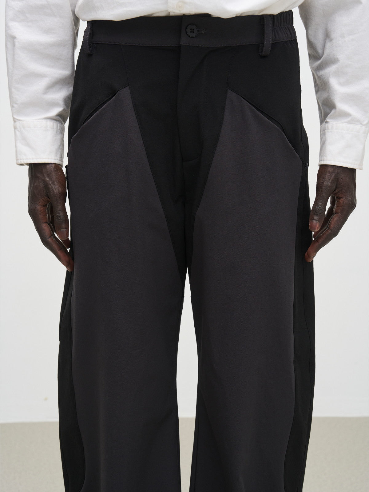 Drastring Casual Straight Plain Pants