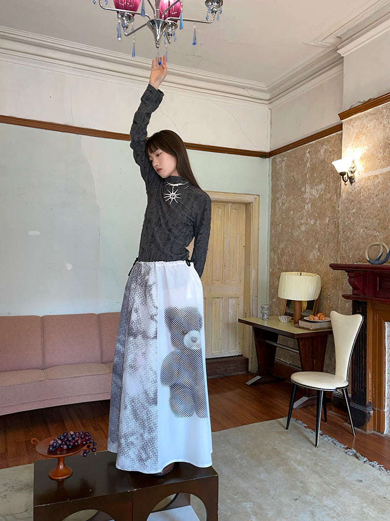 Animal Picture Nichi Flare Long-Skirt – ARCANA ARCHIVE