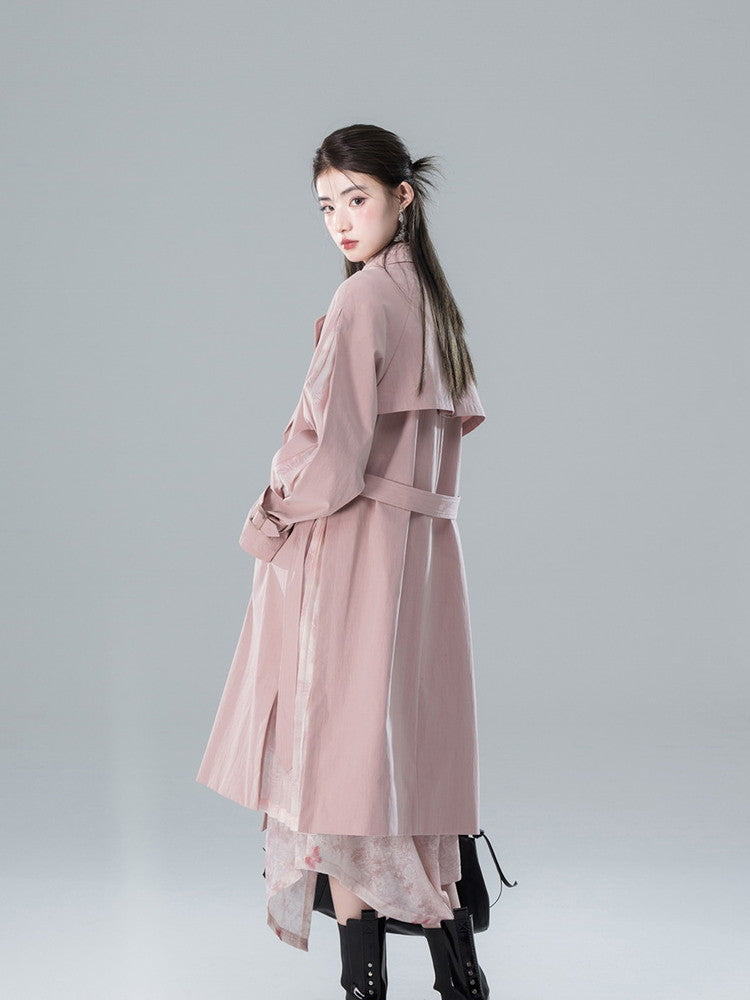 Long Classy Simple Oversize Trench-Coat