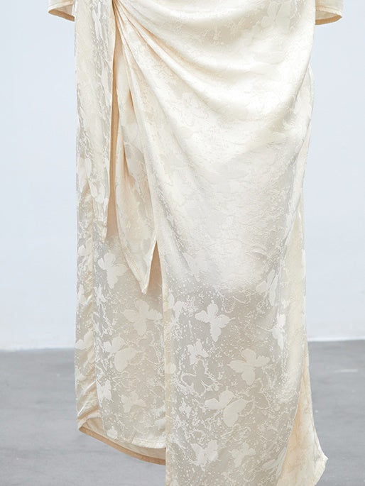 China-Dress Embroidery Drape Long One-Piece