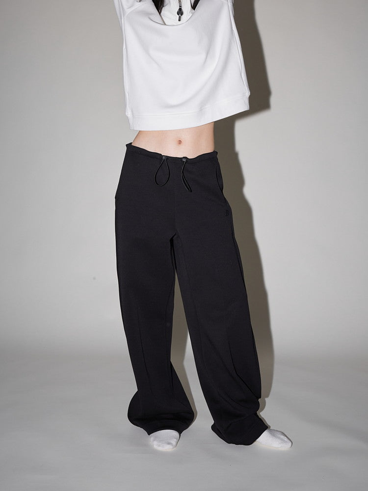 Simple Loose High-Waist Plain Wide-Pants