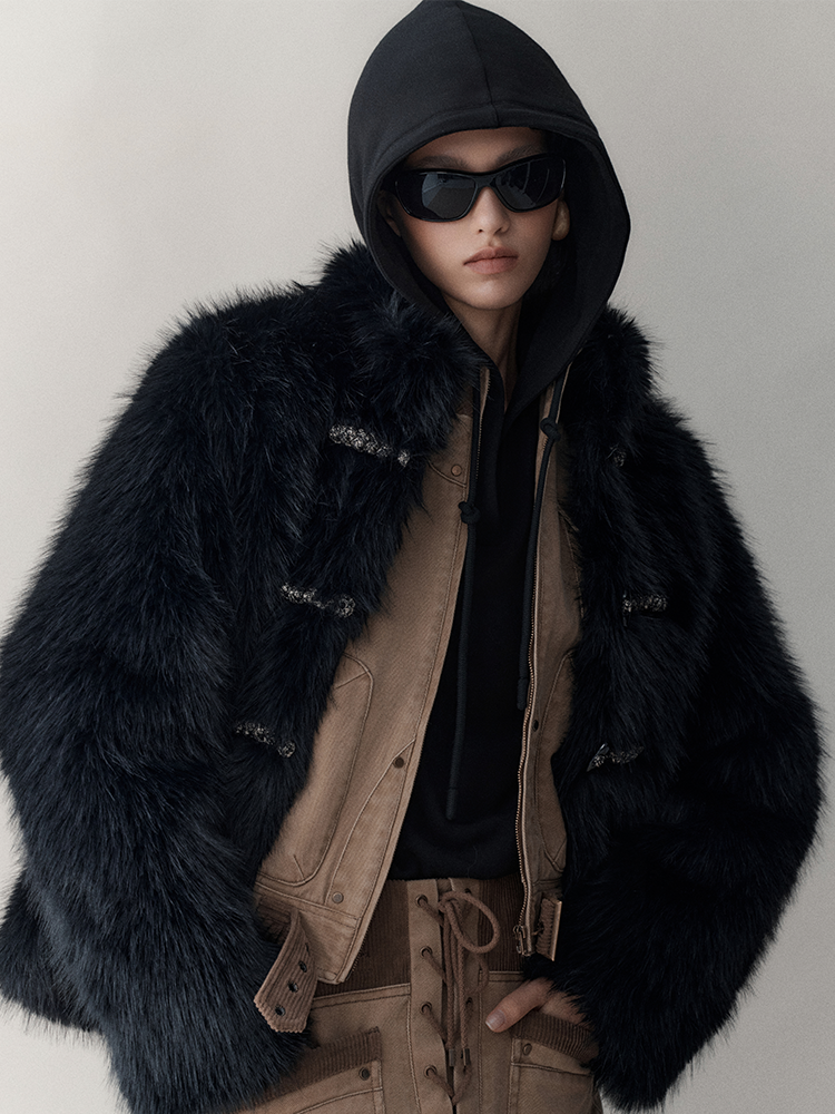 Ruxury Fluffily High-End Warm Elegant Fur-Jacket