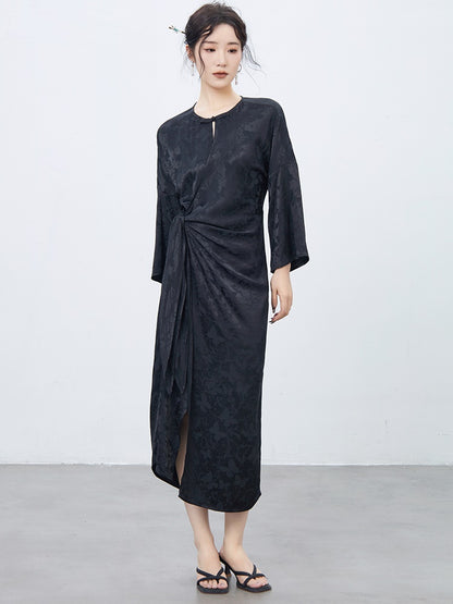 China-Dress Embroidery Drape Long One-Piece