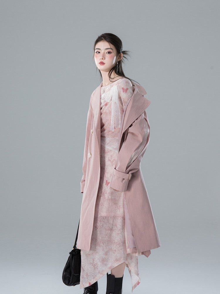 Long Classy Simple Oversize Trench-Coat