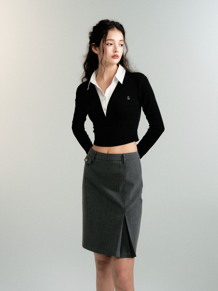 Docking Formal Classy Long-Sleeve Chic Knit