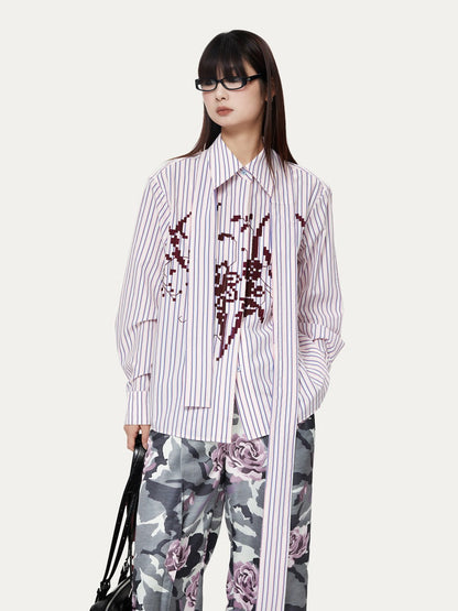 Logic Stripe Oversize Nichi Shirt