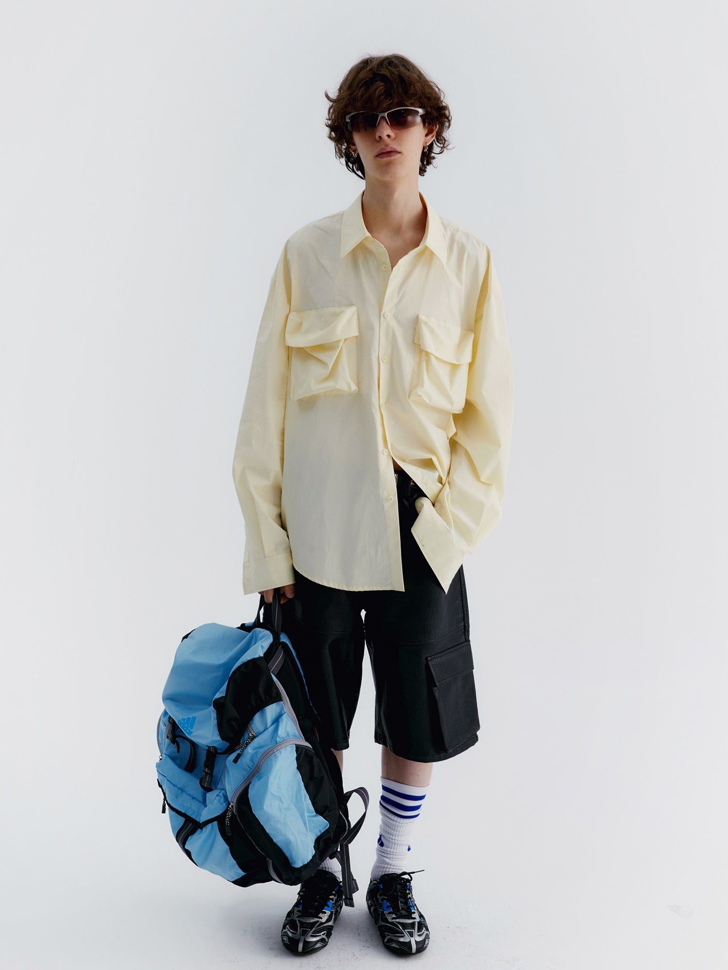 Unisex Big-Pocket Oversize Casual Shirt