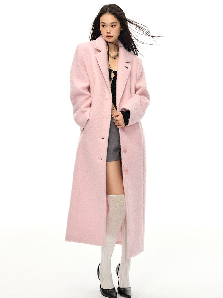 Laine longue plaine simple chester chaud-coat