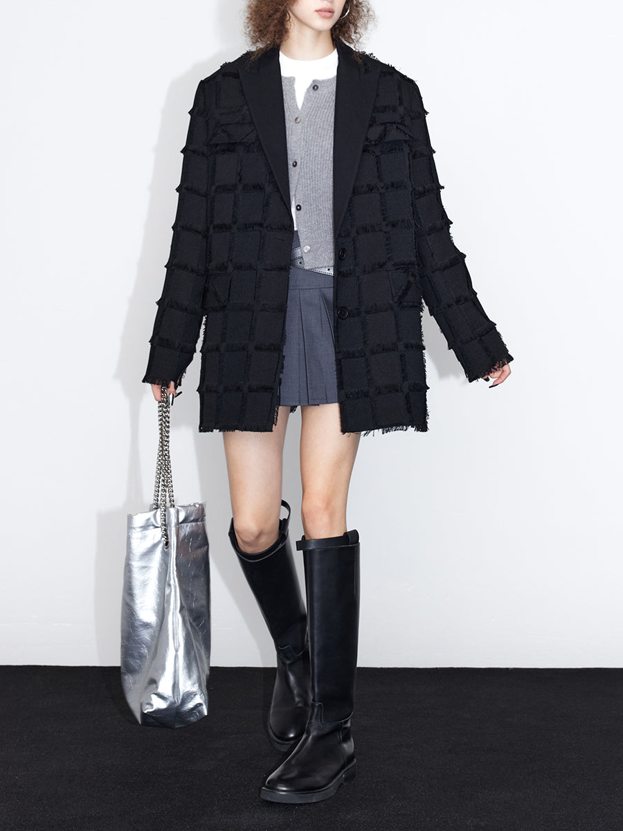 Tassel Damage Nichi Oversize Jacket