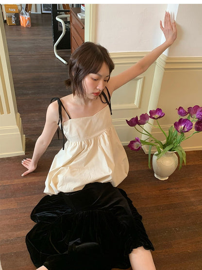 Balloon Volume Nichi Flare Cover Camisole