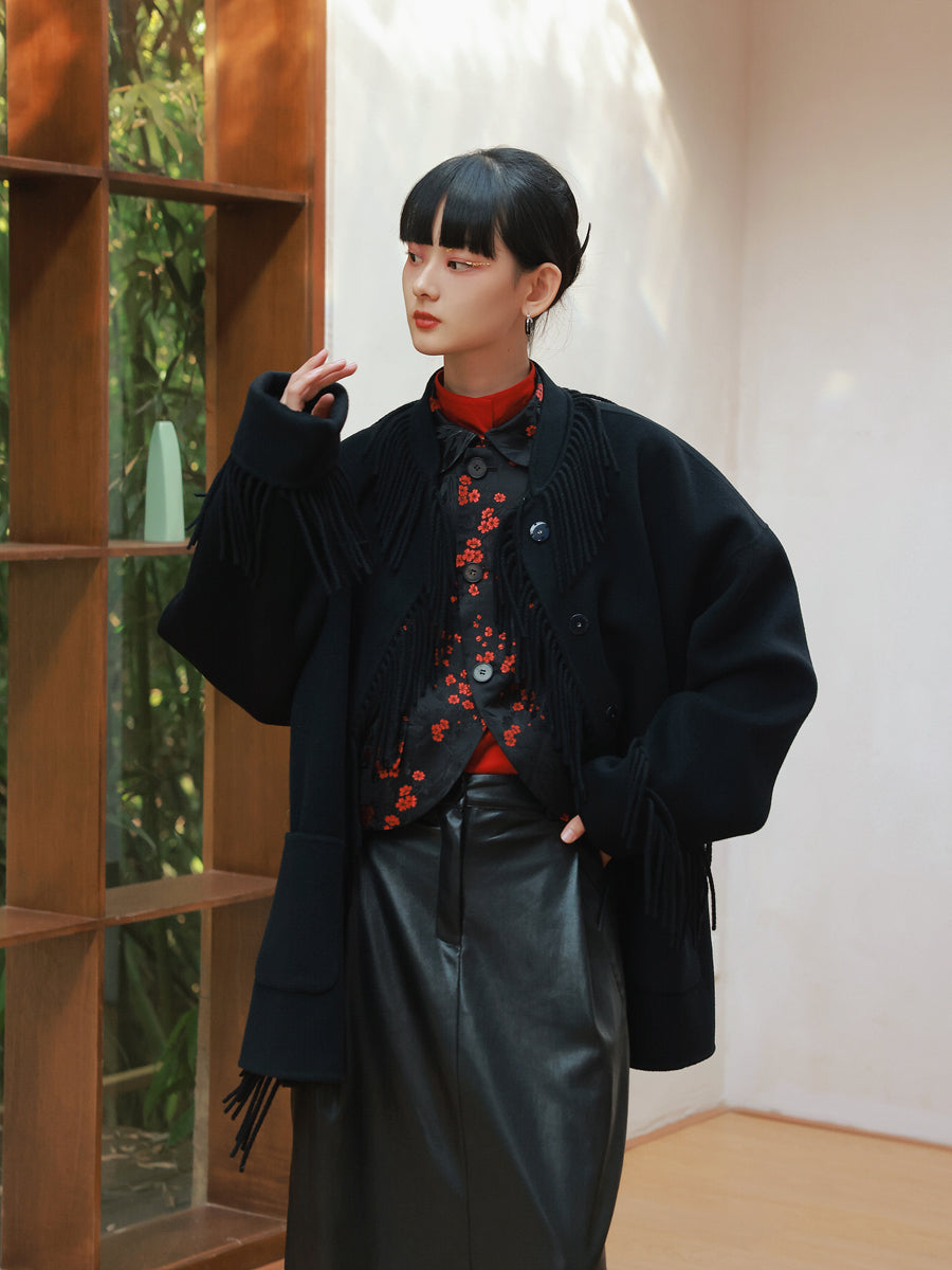 China Wool Tassel Nichi Jacket