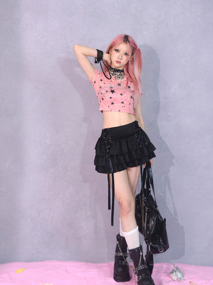 Cropped Star Casual Pop Cutsew