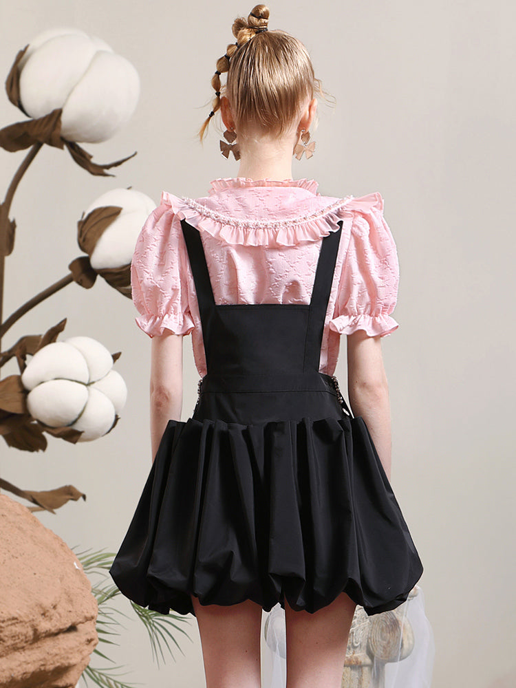 Balloon Mini Cute Skirt One-piece