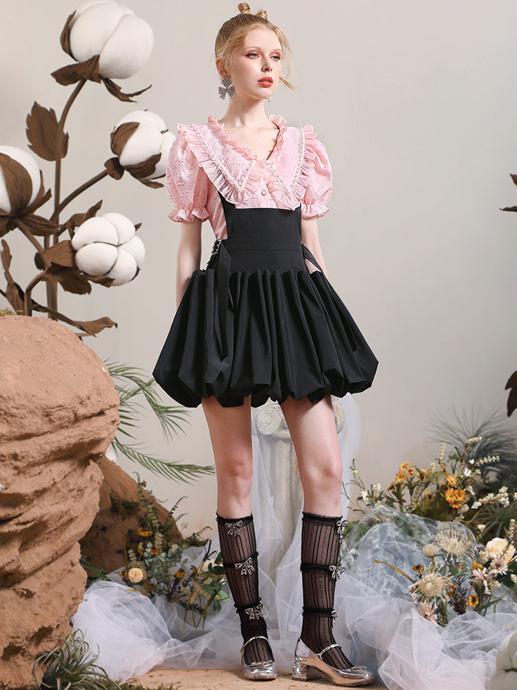 Balloon Mini Cute Skirt One-piece