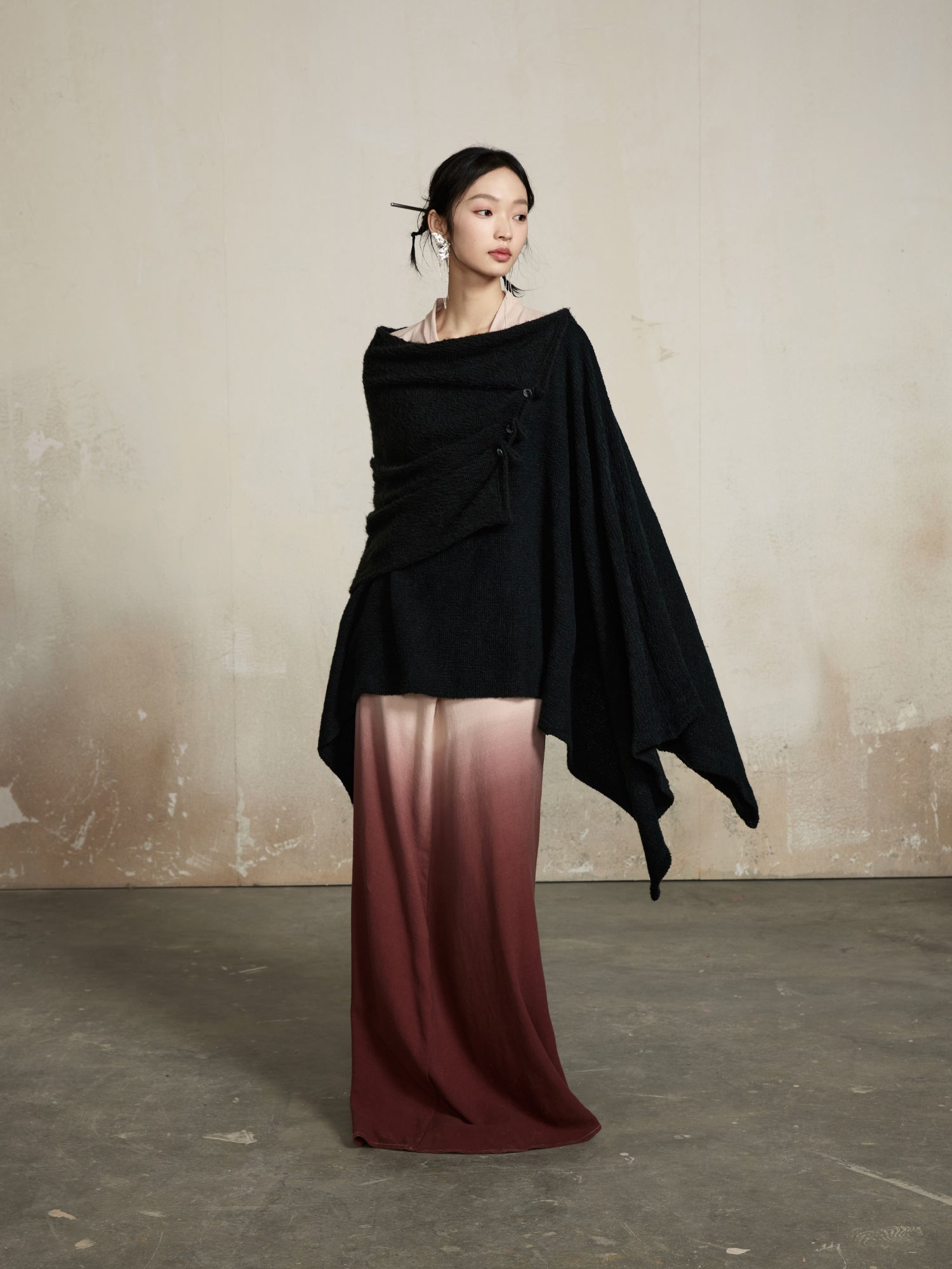 Asymmetry Classy Loose Ovresize Drape Tops