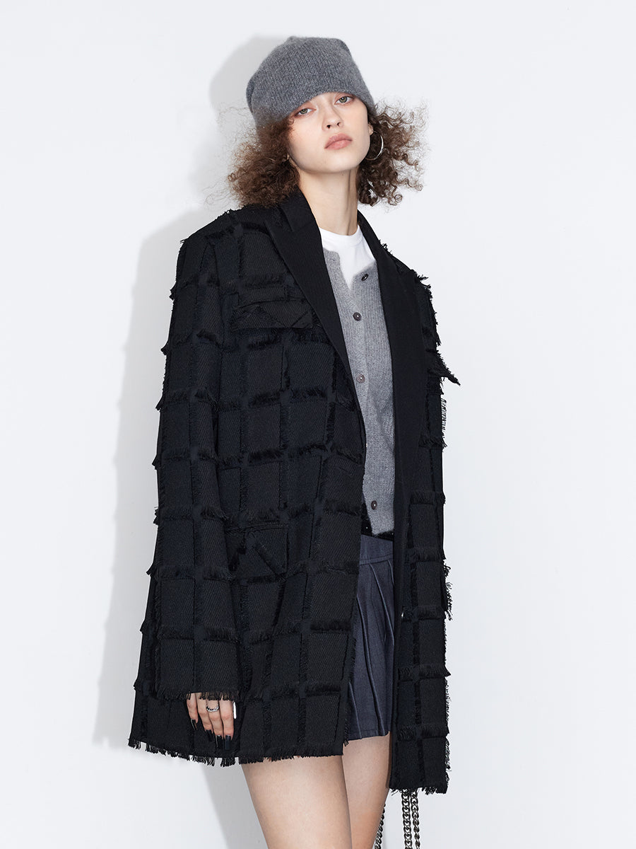 Tassel Damage Nichi Oversize Jacket