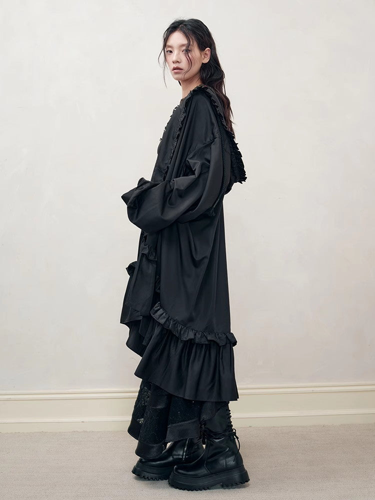 Hoodie Frill Oversize Gothic Flare A-Line Nichi Outer