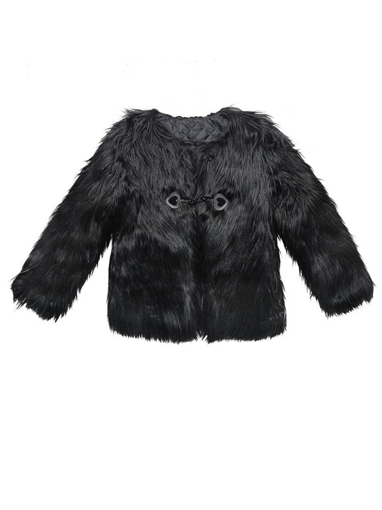 Faux fur coat no sale collar