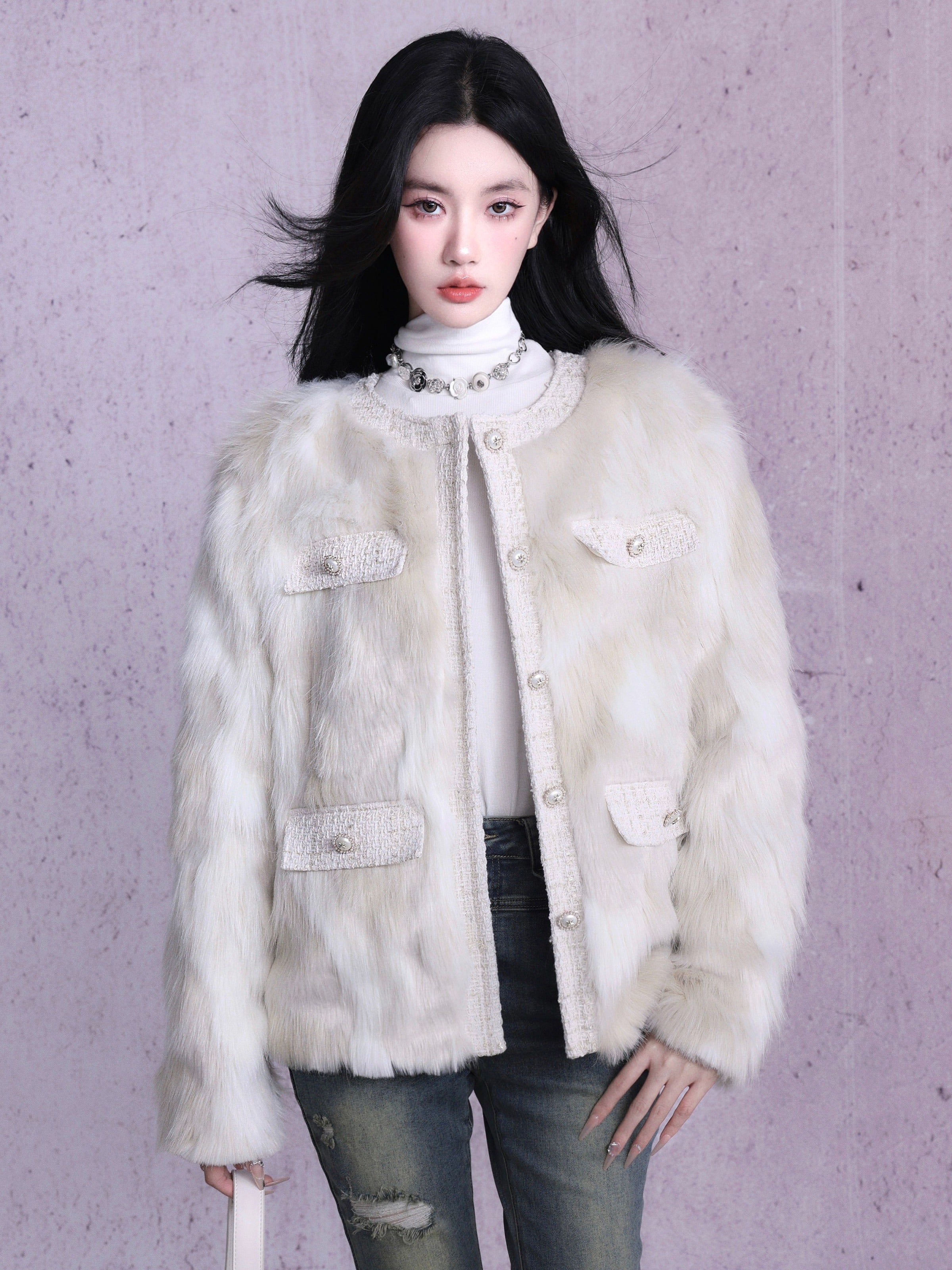 Eco-friendly Fur Plush Jacket