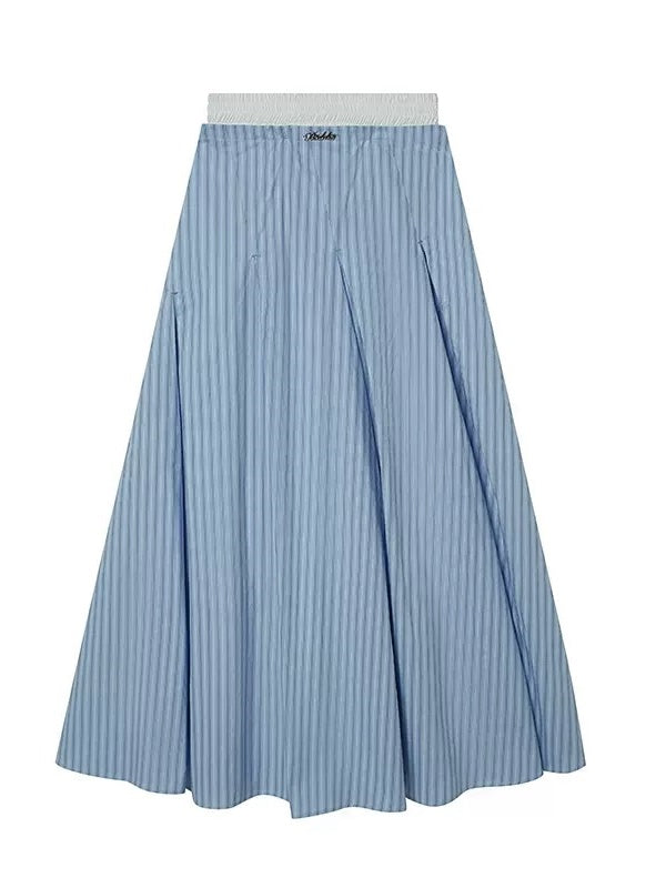 Bias Cut I-pleat Large Swing Umbrella Skirt