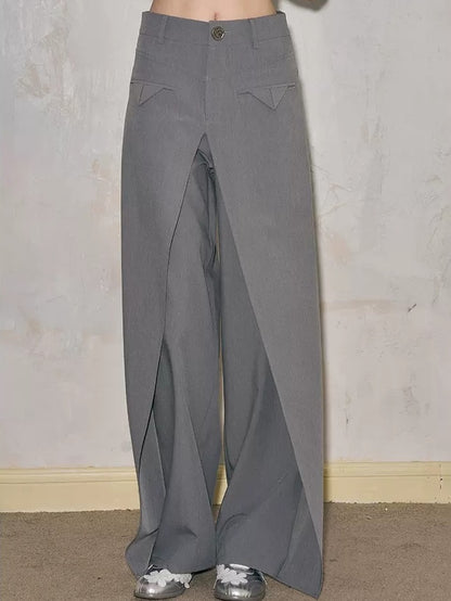 Three-dimensional Deconstructed Wide-leg Pants