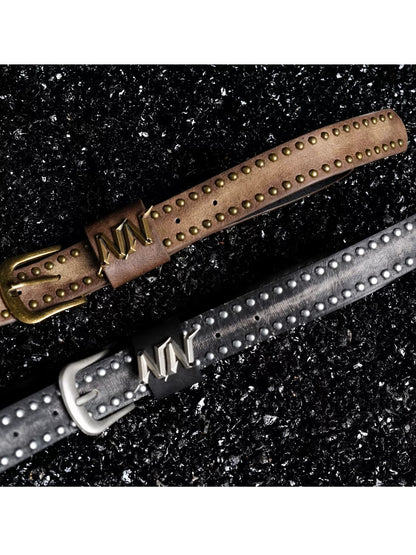 Vintage Style Studs Belt