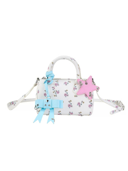 Floral Mini Boston Bag