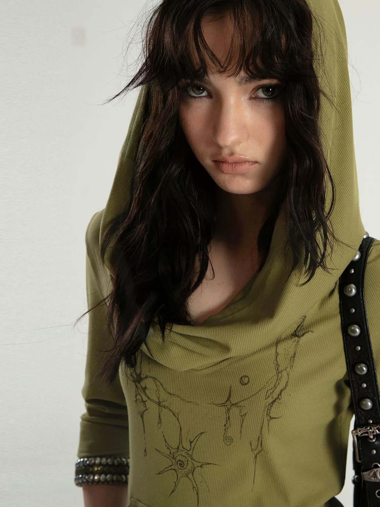 Dune Style Hooded Hand-Painted T-Shirt