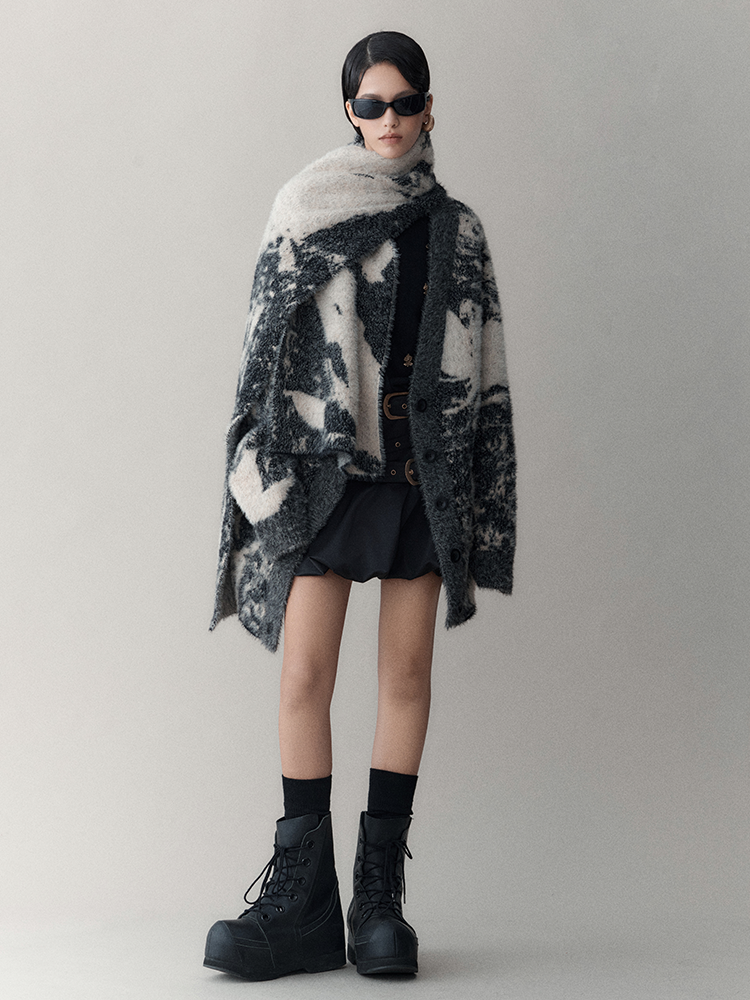 Speckled Wool Chic Muffler