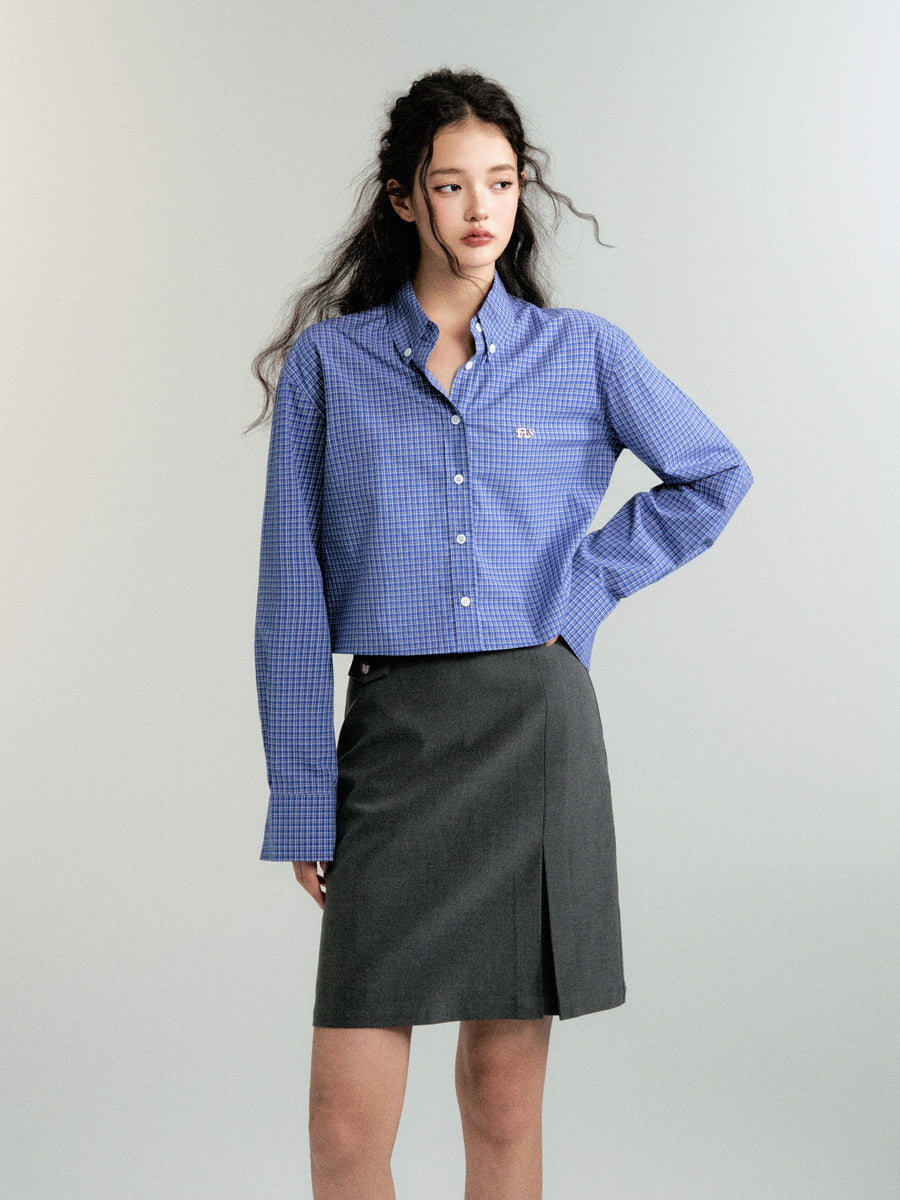 Checked Casual Loose Simple Shirt