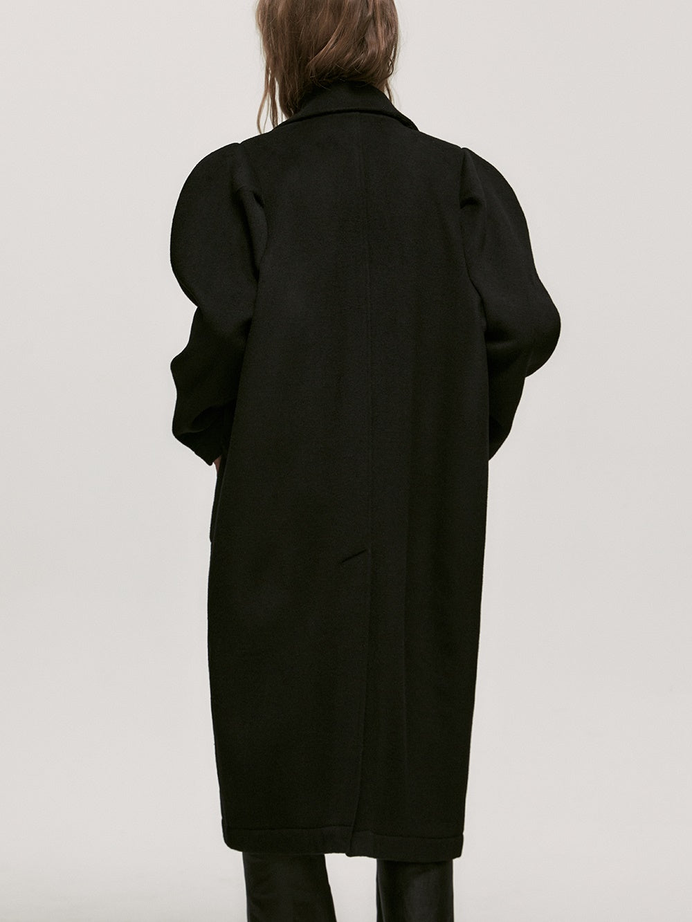 Wool Long Oversize Soutien-Collar-Coat – ARCANA ARCHIVE