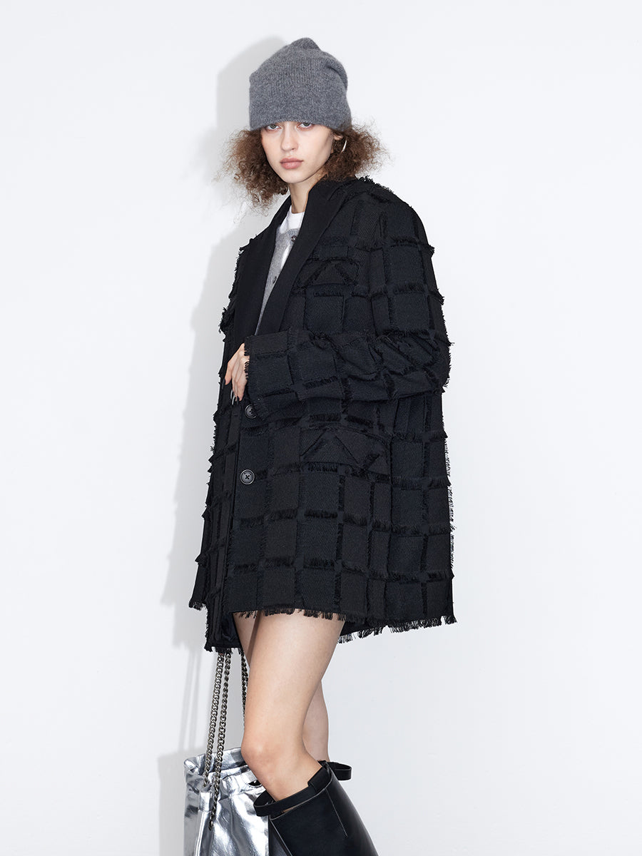 Tassel Damage Nichi Oversize Jacket