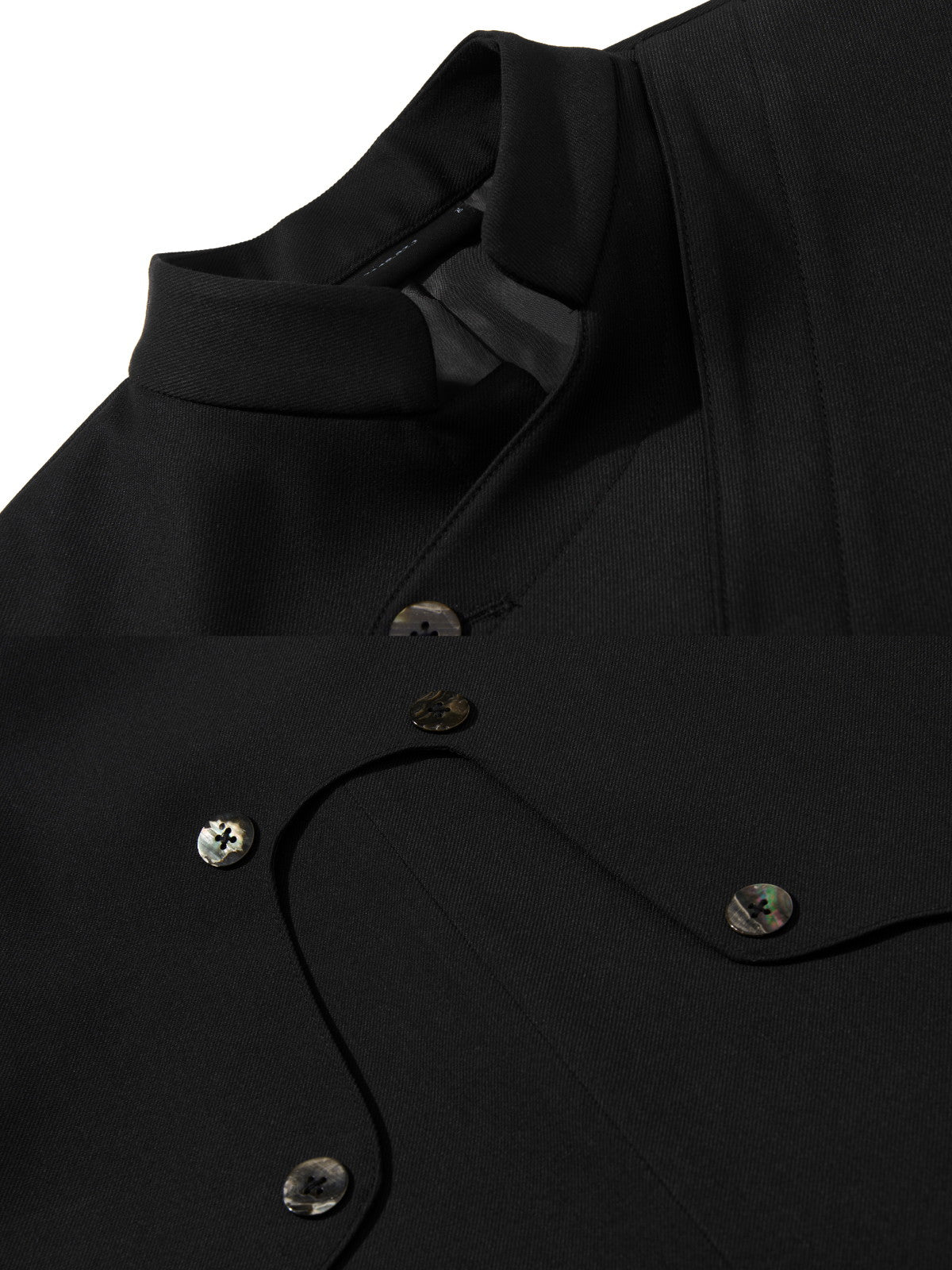 Band-Collar Plain Simple Slim Jacket